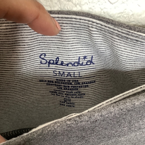 SPLENDID 3 Shades Grey Color Block Leggings Size S - Picture 10 of 11